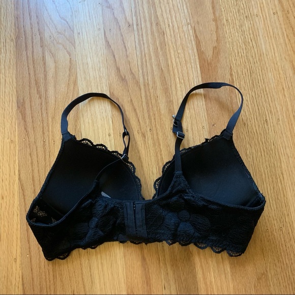 Aerie black lace push up convertible bra - Picture 4 of 8